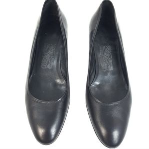 Salvatore Ferragamo Ballet Kitten Heel Wedge 6.5